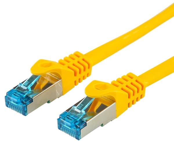 Ammattimainen patch-kaapeli SF/UTP CAT5E 7m keltainen LOGON, TCR55SS075Y