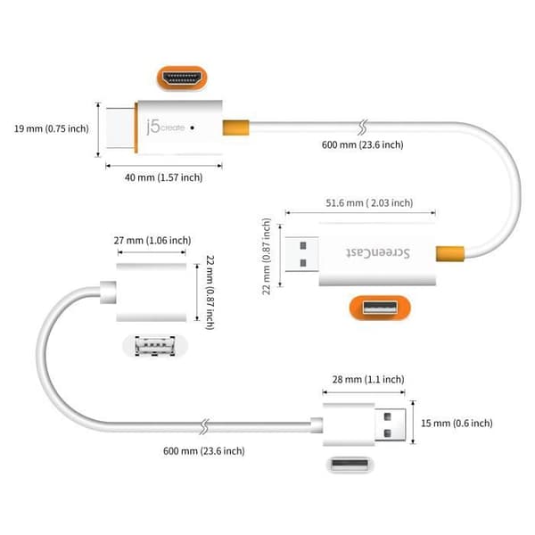 j5create JVAW56 ScreenCast HDMI trådlösa förlängare, vit