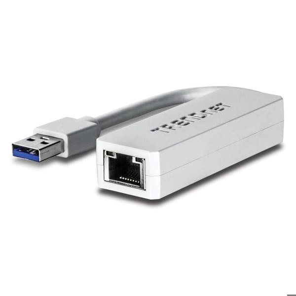 USB 3.0 till Gigabit-adapter - TRENDnet - TU3-ETG - 1 Ethernet-port - Bakåtkompatibel med USB 2.0 - Hastighet 2Gb/s