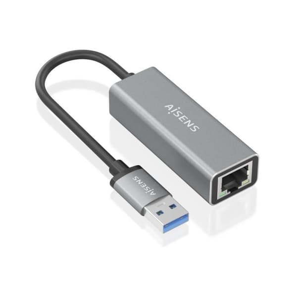 KONVERTER AISENS USB 3.0 TILL GIGABIT ETHERNET 10-100-1000 GRÅ 15CM