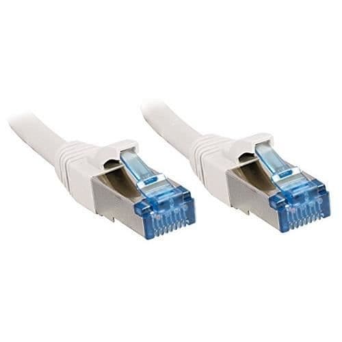Kopparnätverkskabel - LINDY - 6A S/FTP - LSOH - 500MHz - 5 m - Vit