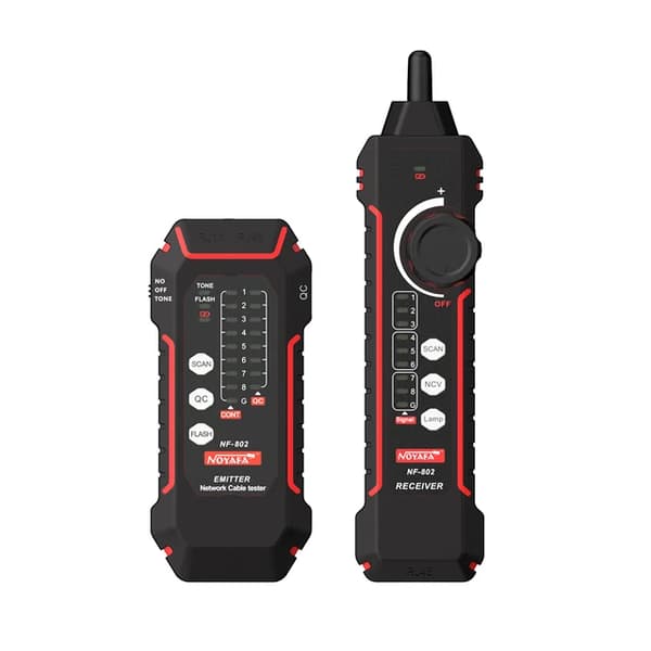 Kabeltester, RJ11 RJ45 Kompatibilitet, Høj/Lav Spændingsdetektion, NF-802