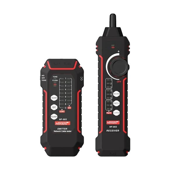 Kabeltester, RJ11 RJ45 Kompatibilitet, Høj/Lav Spændingsdetektion, NF-802