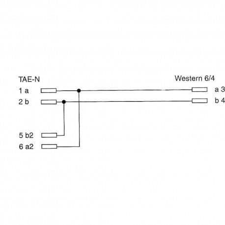 Telefonkabel - InLine® - TAE-N - 6m - RJ 12 - Kopplad