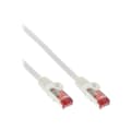 Miniatyrbild 1 av 2: RJ-45 (M) patchsladd för RJ-45 (M) 50 cm SFTP, PiMF CAT 6 formgjuten vit - INLINE
