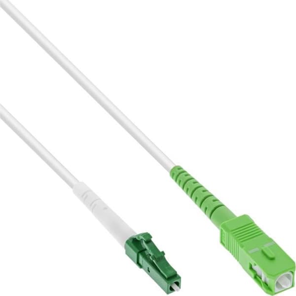 Fiberoptisk Kabel - INLINE - FTTH - LC/APC 8° till SC/APC 8° - 9/125µm - 30m