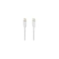 Miniatyrbild 2 av 4: BELKIN - kabel - FLÄTAD C-C 2.0 1M, WHT - FLÄTAD