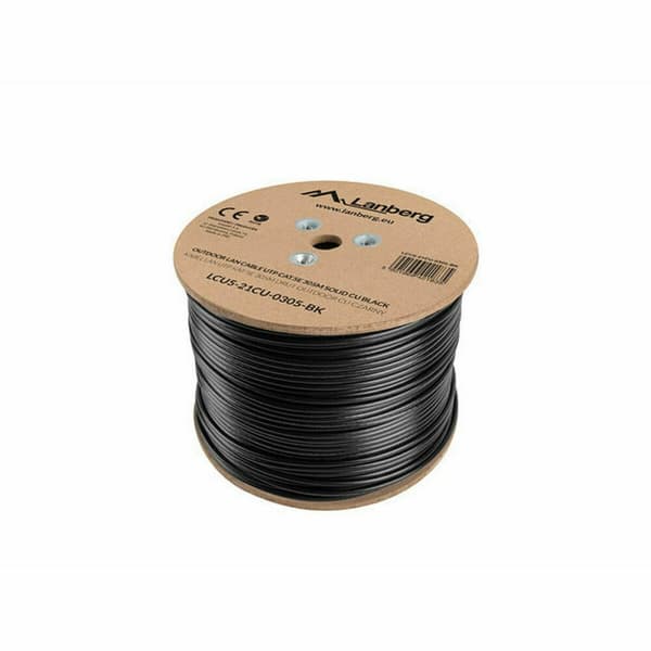 UTP kategori 5 stift netværkskabel Lanberg LCU5-21CU-0305-BK Sort 305 m
