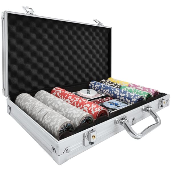 Pokerset - silver, 300 delar