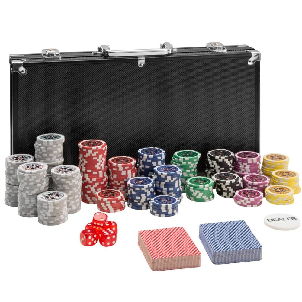 Pokerset - svart, 300 delar