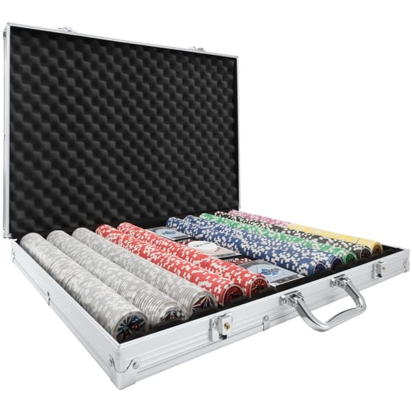 Pokerset - silver, 1000 delar