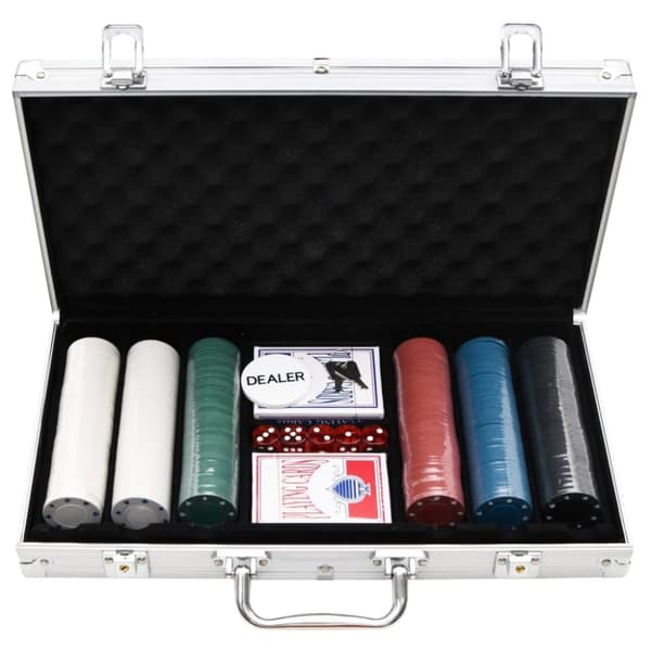 vidaXL Poker set 300 delar 4 g