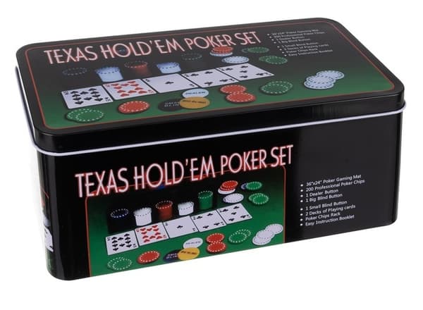 Pokersæt / Texas Poker Sæt - 200 Chips