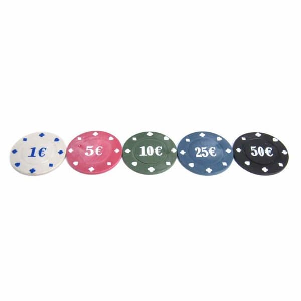 Fodral - Snabb världsshopping pokerbox - L-2104 - (R) Parti med 200 spelmarker Black Jack Texas Holdem Chips Cards