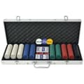 Miniatyrbild 1 av 2: Pokerset med 500 marker aluminium