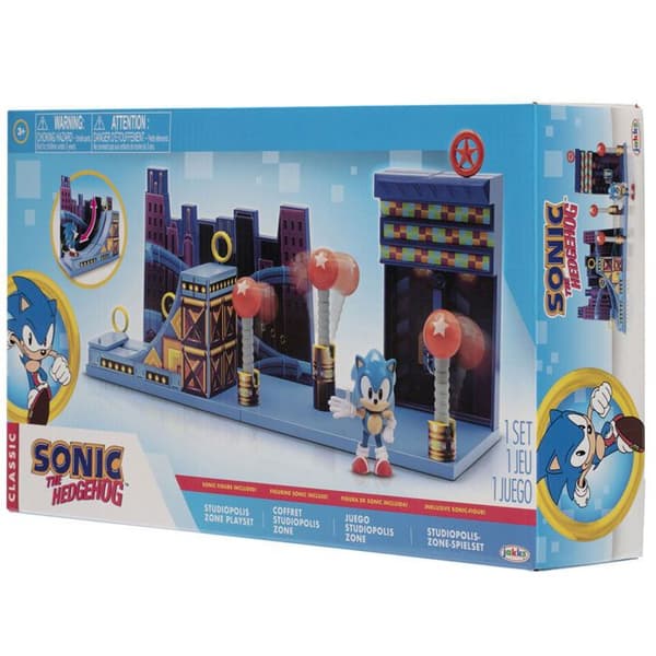 Coffert med leksaker Jakks Pacific Sonic The Hedgehog Studiopolis Zone