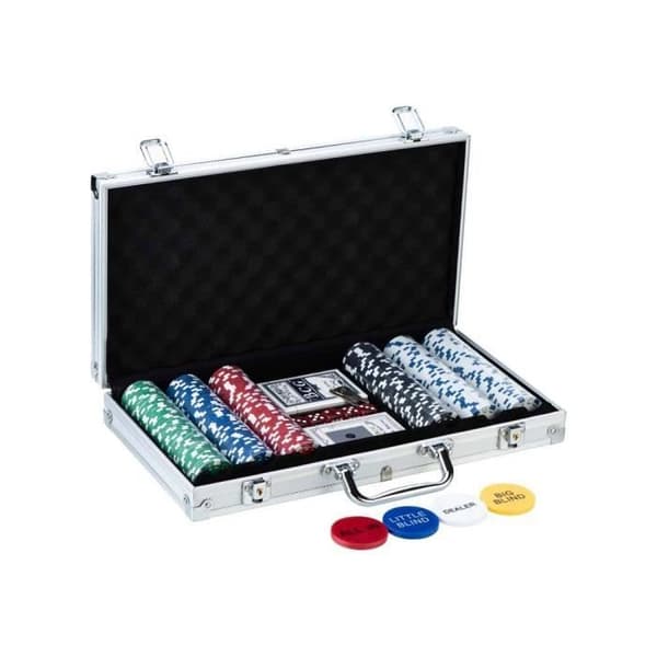 Pokerväska - INGEN NAMN - 300 numrerade jetonger 14 gr Vegas - Aluminium - ABS - 5 värden