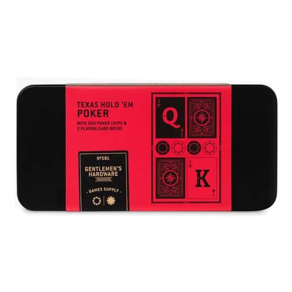 Texas hold 'em pokerspel - Gentlemen's Hardware - POKER IN A TIN