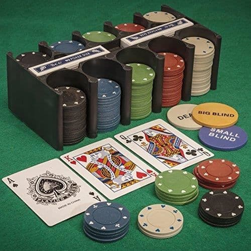 Poker set - TOBAR - 21974 - Jetonger, kort och matta - För vuxna - 2 spelare eller fler