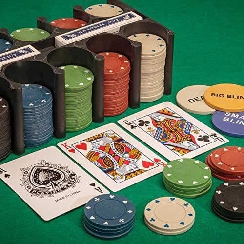 Poker set - TOBAR - 21974 - Jetonger, kort och matta - För vuxna - 2 spelare eller fler