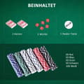 Miniatyrbild 7 av 9: Pokerset, Pokerkoffert Pokerset, 55.5x22x6.5 cm