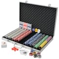 Miniatyrbild 2 av 2: Pokerset med 1000 laser-marker aluminium