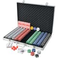 Miniatyrbild 2 av 2: Pokerset med 1000 marker aluminium