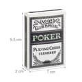 Miniatyrbild 4 av 6: Relaxdays Plastikkortlekar, vattentåliga, anti-reva &amp; vikning, 54 stycken, Texas Hold'em, pro kit