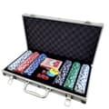 Miniatyrbild 1 av 3: Poker Set i Aluminiumväska – 300 Marker, Komplett för Hemmakvällar & Turneringar