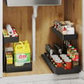 Miniatyrbild 4 av 4: LIVIT Kökshylla - 2-våningsställ Svart