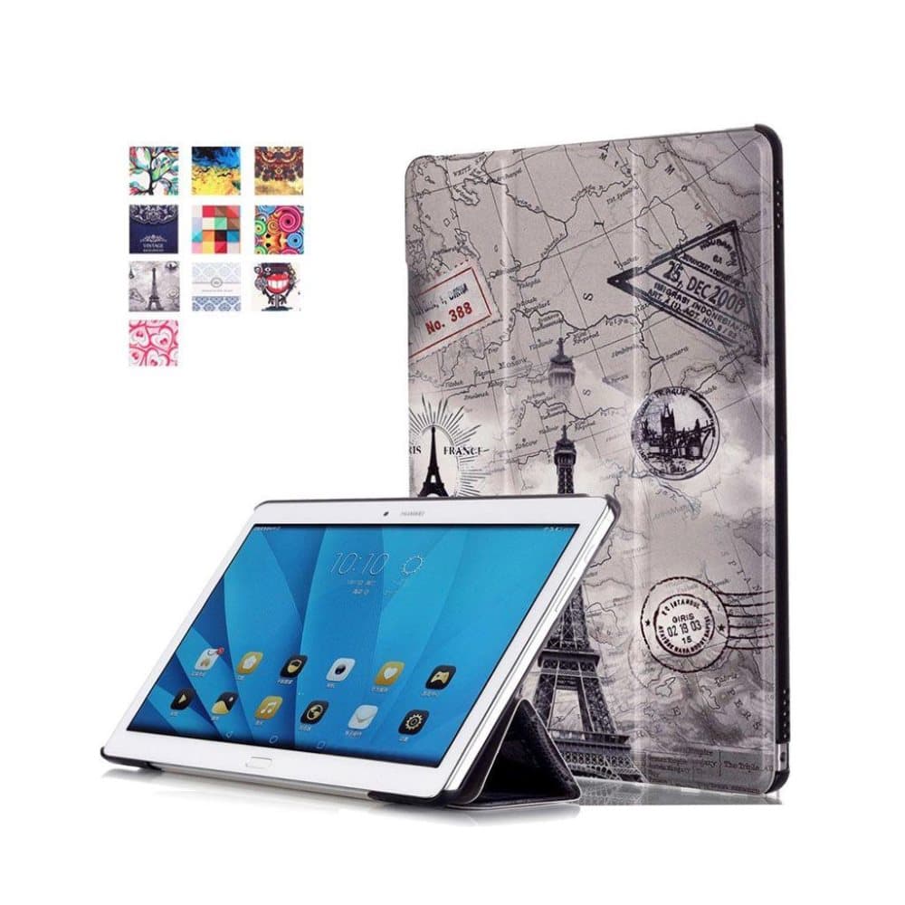 Huawei MediaPad M2 10.0 tri-fold läderfodral - Eiffeltornet
