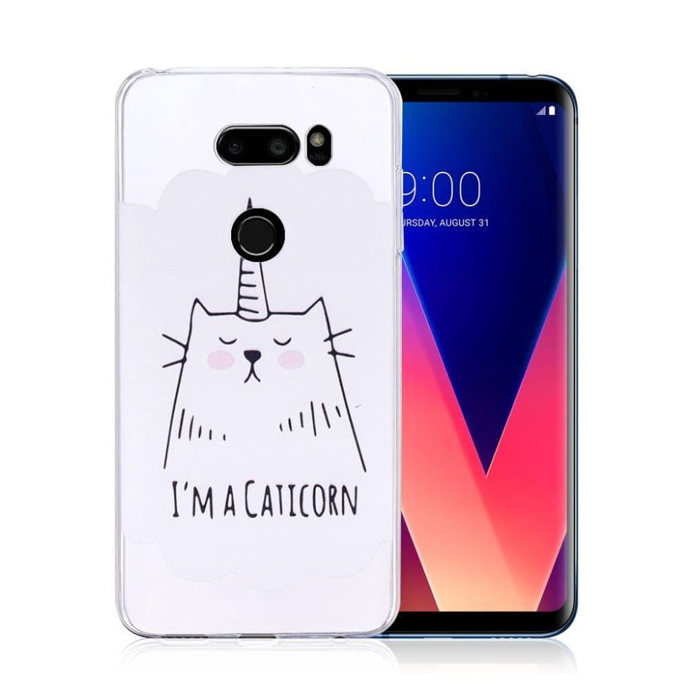 LG V30 Printet Mønster blød TPU etui - Tegneserie Mønster