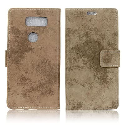 LG V30 Retro designat fodral - Beige