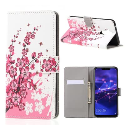 Huawei Mate 20 Lite pattern printing leather flip case - Pea