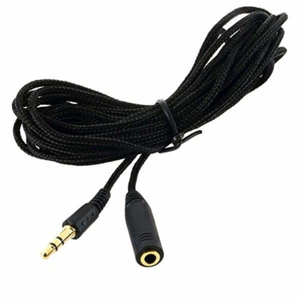 3.5mm hane till hona stereoljud Aux Förlängningskabel 5 meter