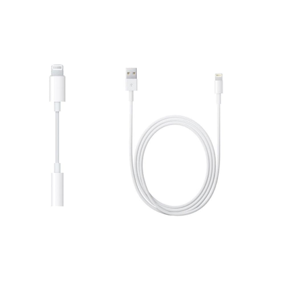 Salama 3,5 mm: n sovittimeen kuulokkeille + salamointikaapeli