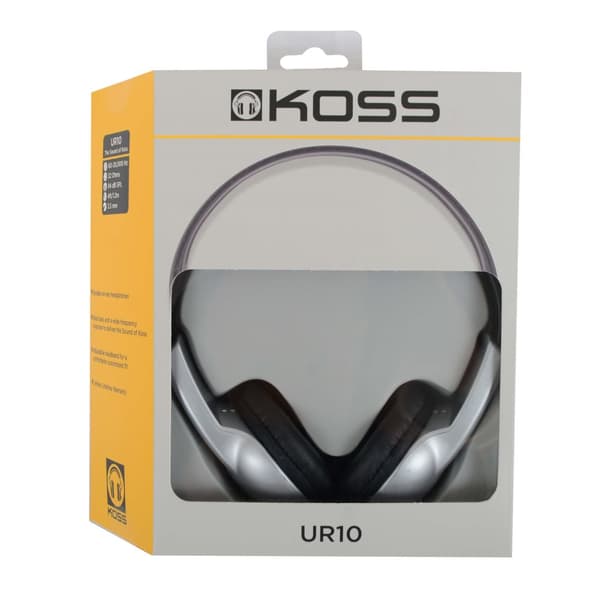 KOSS Hodetelefon UR10 On-Ear Sølv