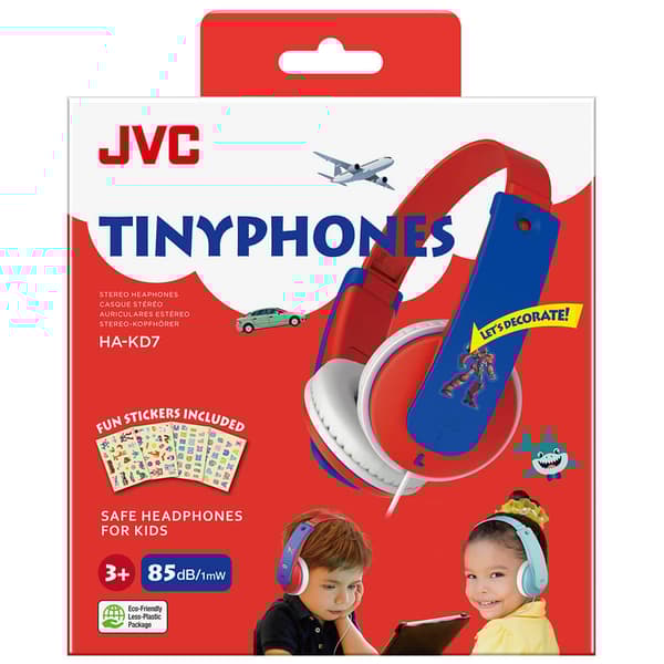 JVC Hodetelefon Barn KD7 On-Ear 85dB Rød New