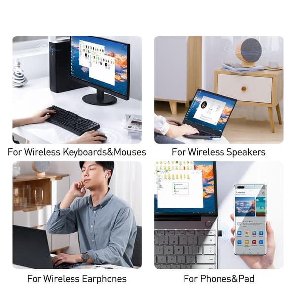 BASEUS USB Bluetooth trådløs adapter lydtransmissionsadapter