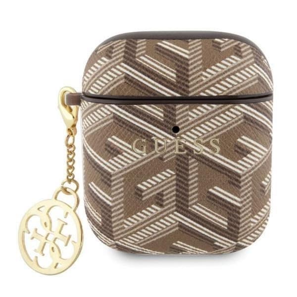 Guess AirPods 1/2 Skal GCube Charm - Brun