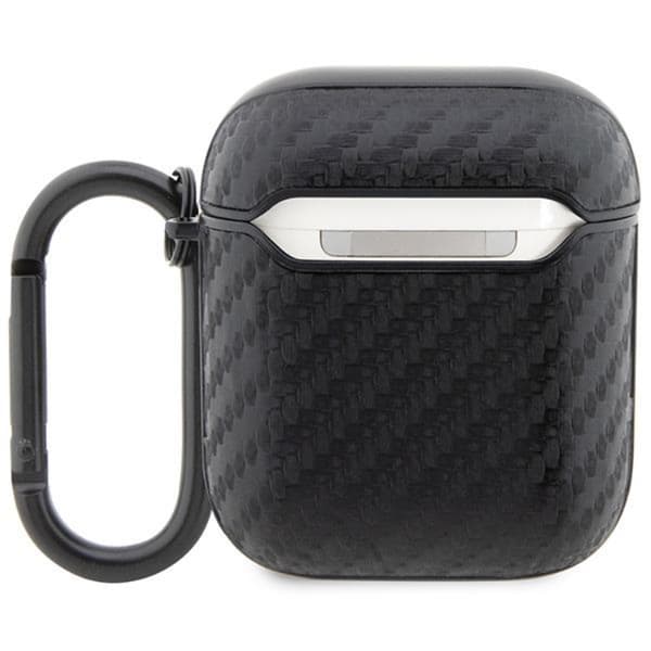 BMW Airpods 1/2 Skal Carbon Double Metal Logo - Svart