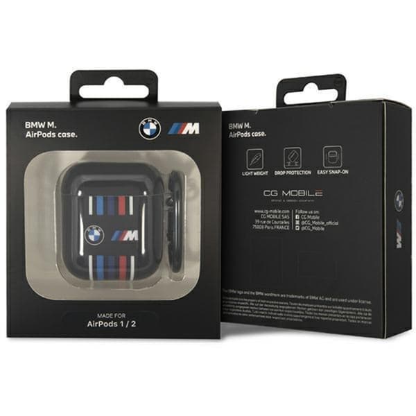 BMW Airpods 1/2 Skal Multiple Colored Lines - Svart