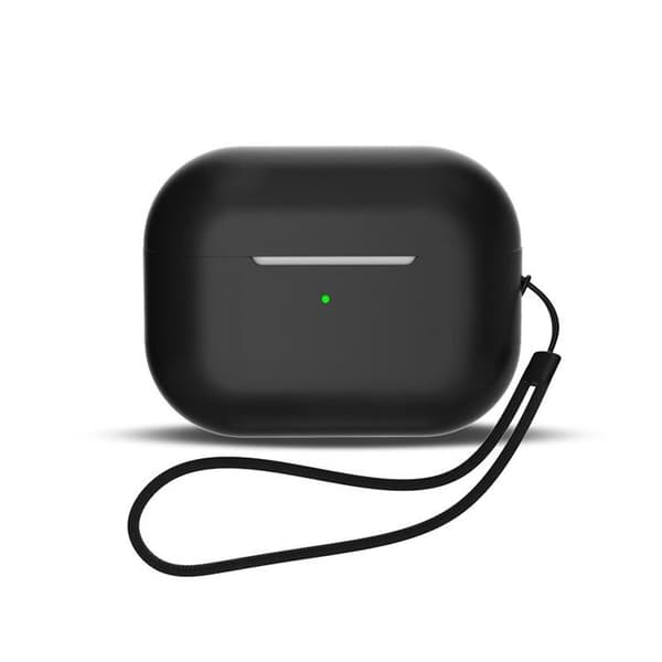 AirPods 1/2 Skal Silikon med Handledsrem - Svart