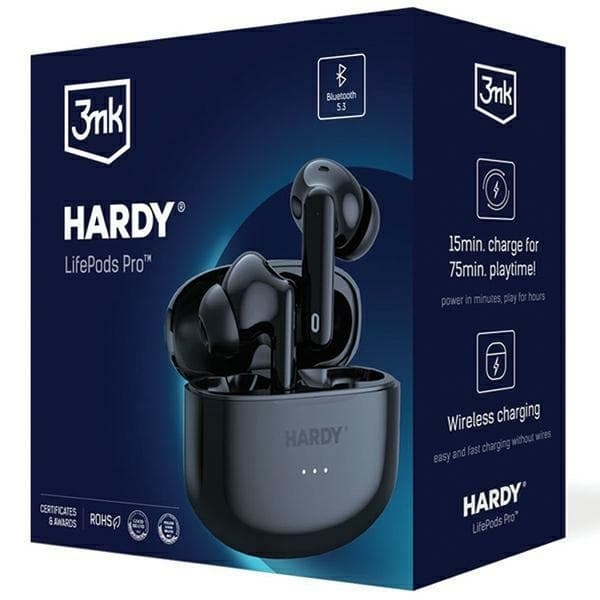 3MK In-Ear Hörlurar Trådlösa Bluetooth ANC Hardy LifePods Pro - Svart
