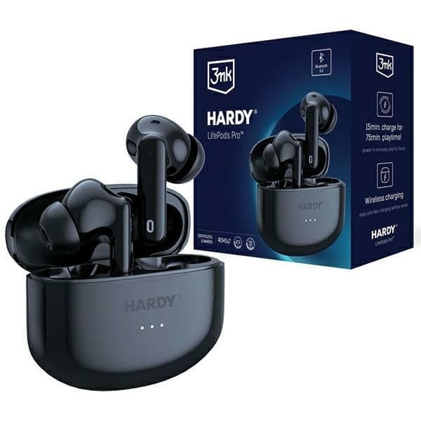 3MK In-Ear Hörlurar Trådlösa Bluetooth ANC Hardy LifePods Pro - Svart