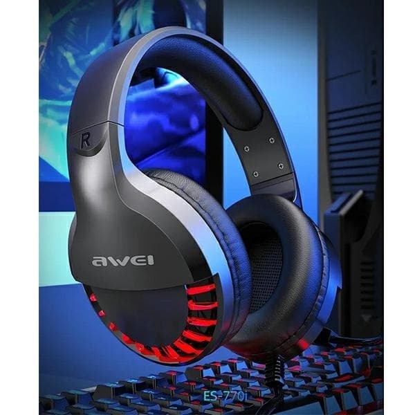 Awei Over-Ear Hörlurar Gaming med Mikrofon - Svart