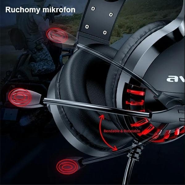 Awei Over-Ear Hörlurar Gaming med Mikrofon - Svart