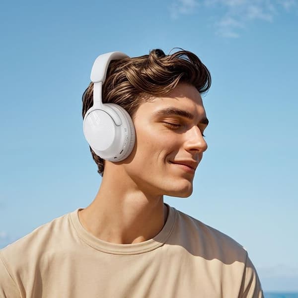Hoco Over-Ear Hörlurar Trådlösa Bluetooth Classic W53 - Mist Vit