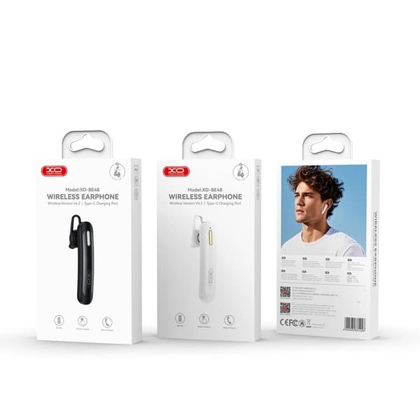 XO In-Ear Hörlur Trådlösa Bluetooth BE48 - Svart
