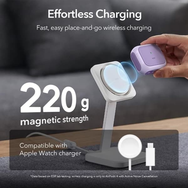 ESR Airpods 4 Skal Magsafe Orbit Halolock - Lila